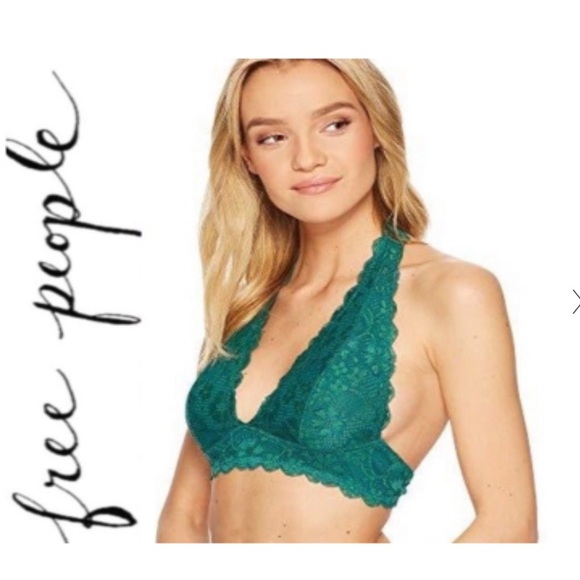 Free People halter green bralette - Picture 9 of 10